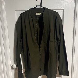Civilian authentic Irish Men's Olive Green Casual Shirt from Ireland